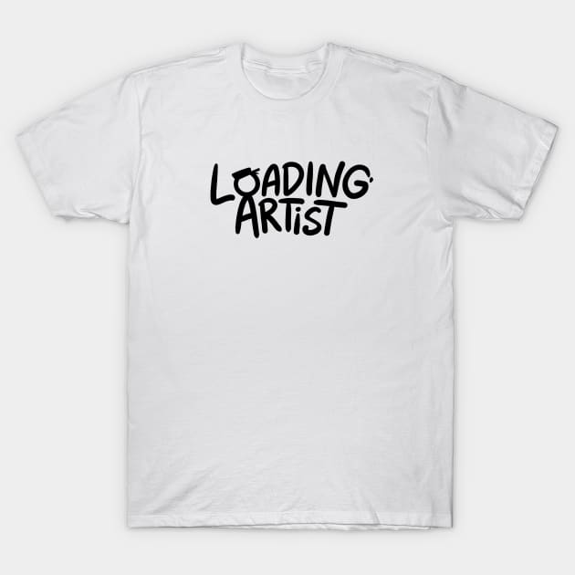 Loading Artist Logo (minimalist) T-Shirt by Loading Artist